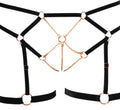 Cottelli LINGERIE Bondage set met afneembare kettingen - Zwart