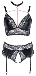 Cottelli CURVES Jarretel set - Zwart