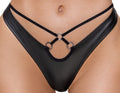 Cottelli LINGERIE Bra met beugelcups en rio string - Zwart