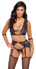 Cottelli BONDAGE Jarretel set - Zwart