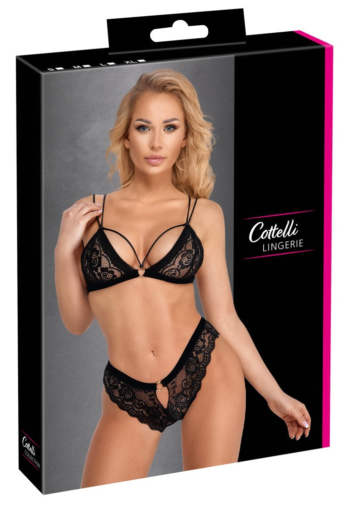Cottelli Lingerie Set - Zwart