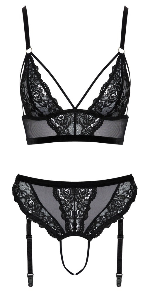 Cottelli LINGERIE Cottelli set - Zwart - Cottelli LINGERIE - SKU: 22145201041