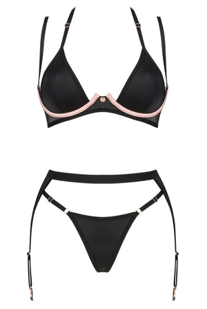 Obsessive beugelbeha set Selinne - Zwart