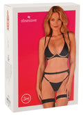 Obsessive beugelbeha set Selinne - Zwart
