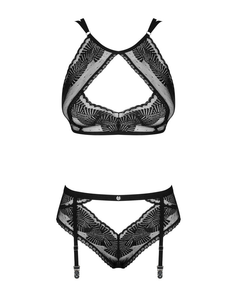 Obsessive set stijlvolle transparante - Zwart