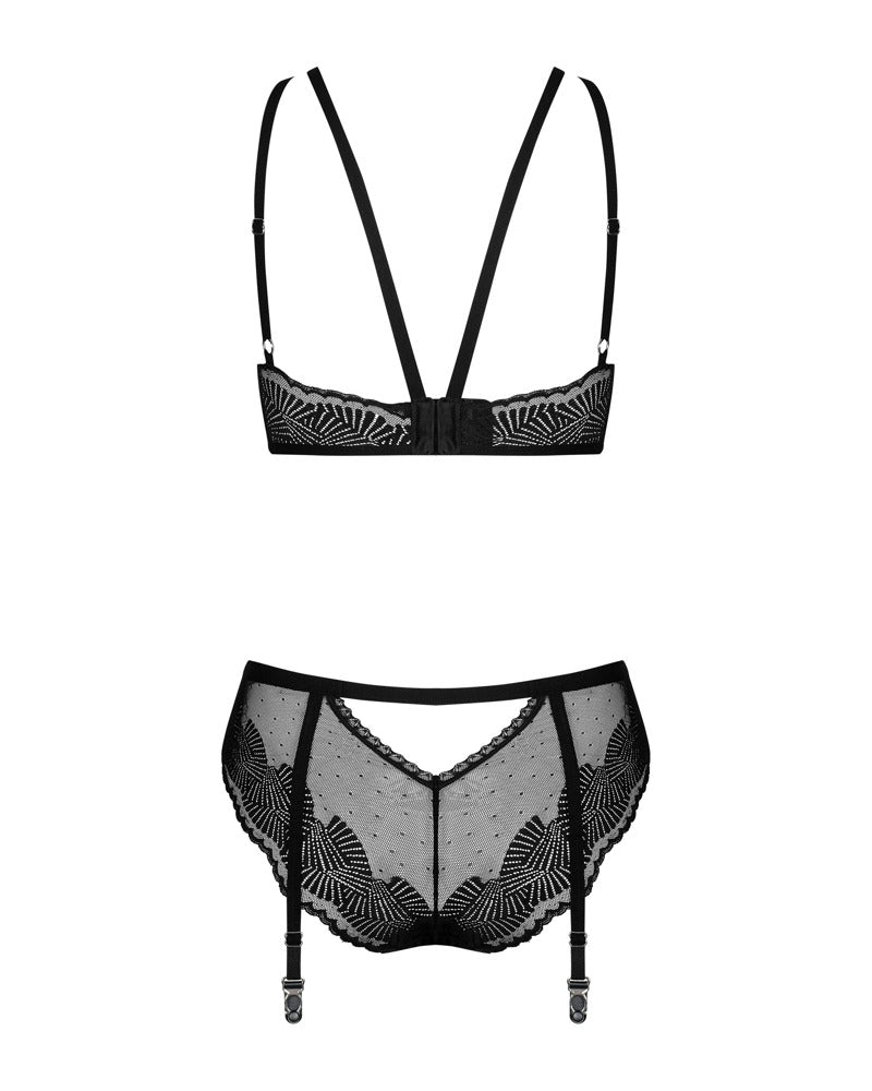 Obsessive set stijlvolle transparante - Zwart