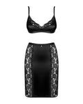 Obsessive Blanita satijnen set - Zwart