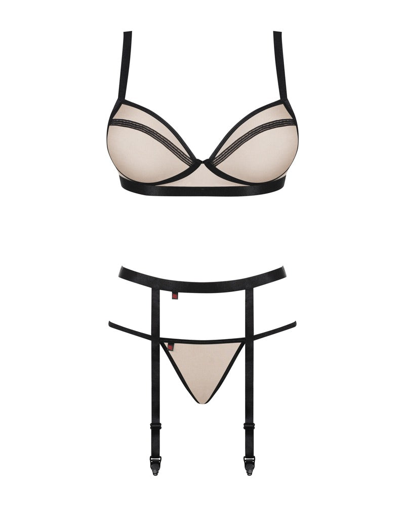Obsessive beugelloze set Nudelia - Bruin