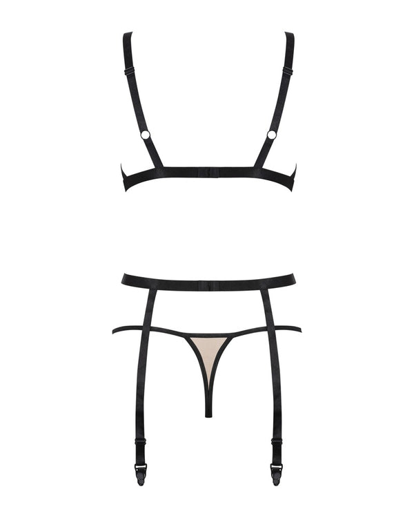 Obsessive Nudelia 3-delig set - Bruin - Obsessive - SKU: 22149545131