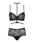 Obsessive Jarretel set - Zwart