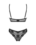 Obsessive Serena Love beugel-bra & thong set - Zwart