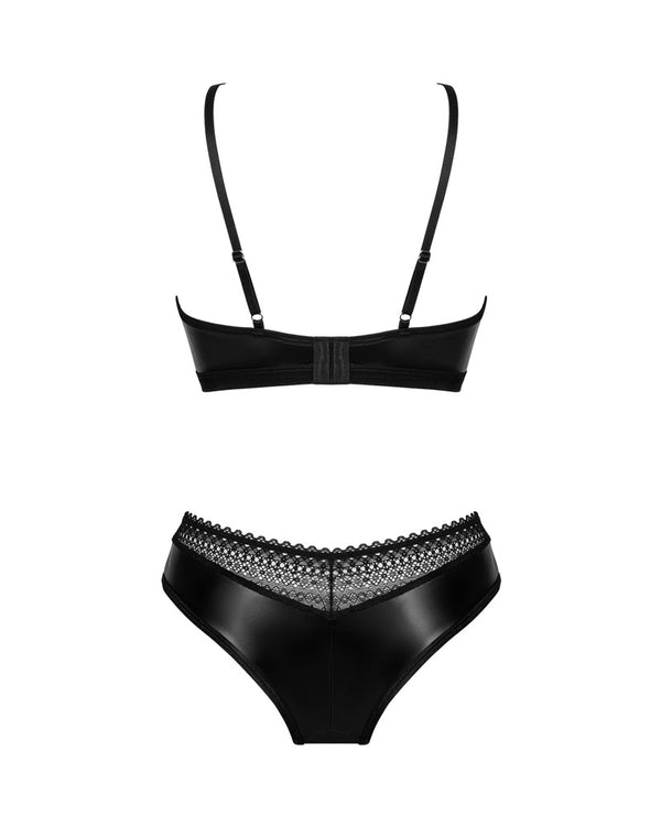 Obsessive Norides wetlook set - Zwart - Obsessive - SKU: 22150711141