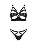 Obsessive wetlook set Armares - Zwart