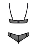 Obsessive beugelbeha’s bra en string set Glandez - Zwart