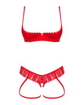 Obsessive lingerieset Ingridia crotchless met inzetstuk