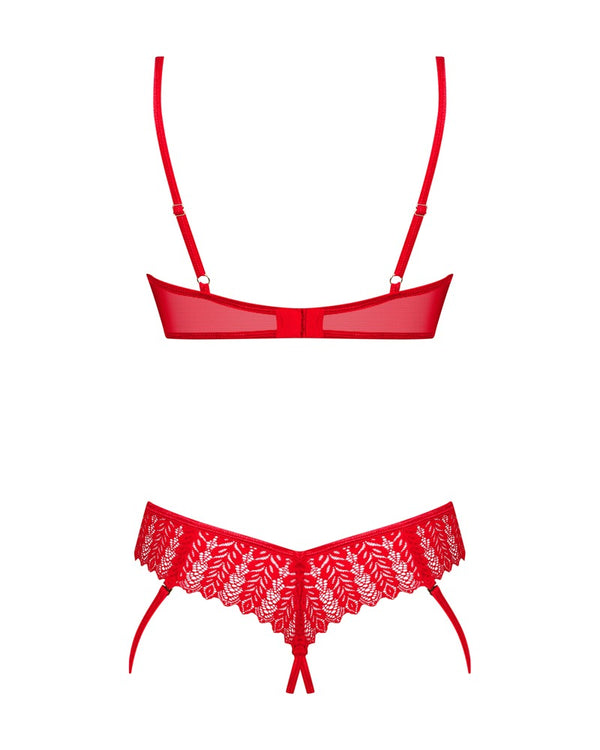 Obsessive Ingridia beugelplankje bra - Rood - Obsessive - SKU: 22151953141