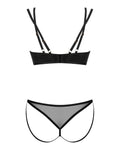 Obsessive lingerieset Nesari - Zwart