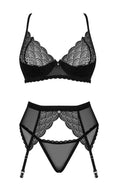 Obsessive Jarretel set - Zwart