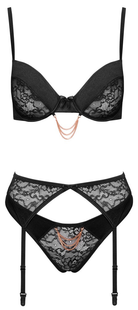 Cottelli Lingerie Set - Zwart