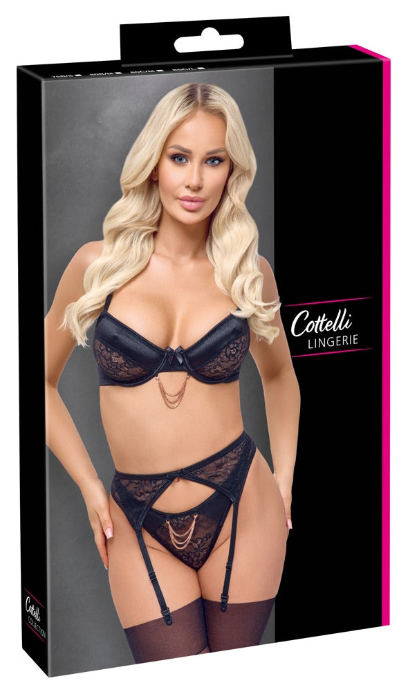 Cottelli Lingerie Set - Zwart