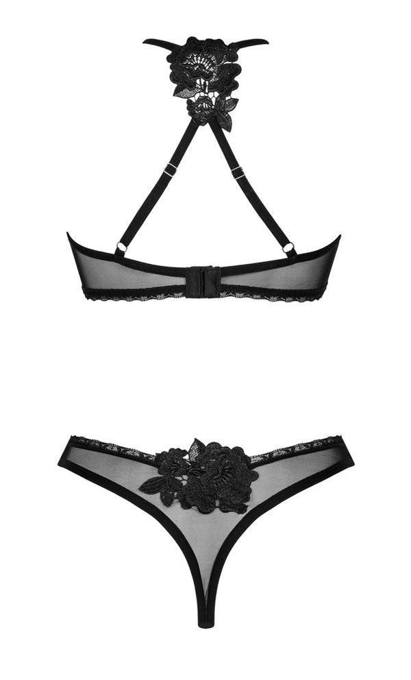 Obsessive Latinesa set lingerie set - Zwart - Obsessive - SKU: 22153061141