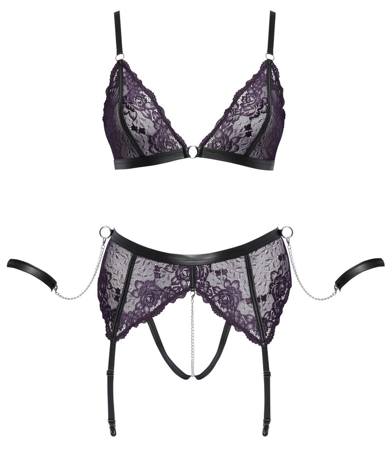 Cottelli BONDAGE Jarretel set - Zwart