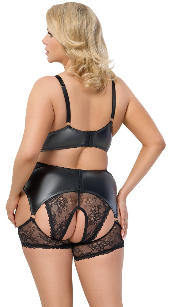 Cottelli CURVES Jarretel set - Zwart