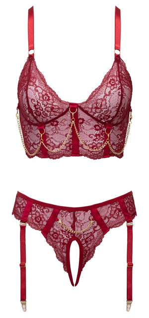 Cottelli LINGERIE Cottelli Set - Rood
