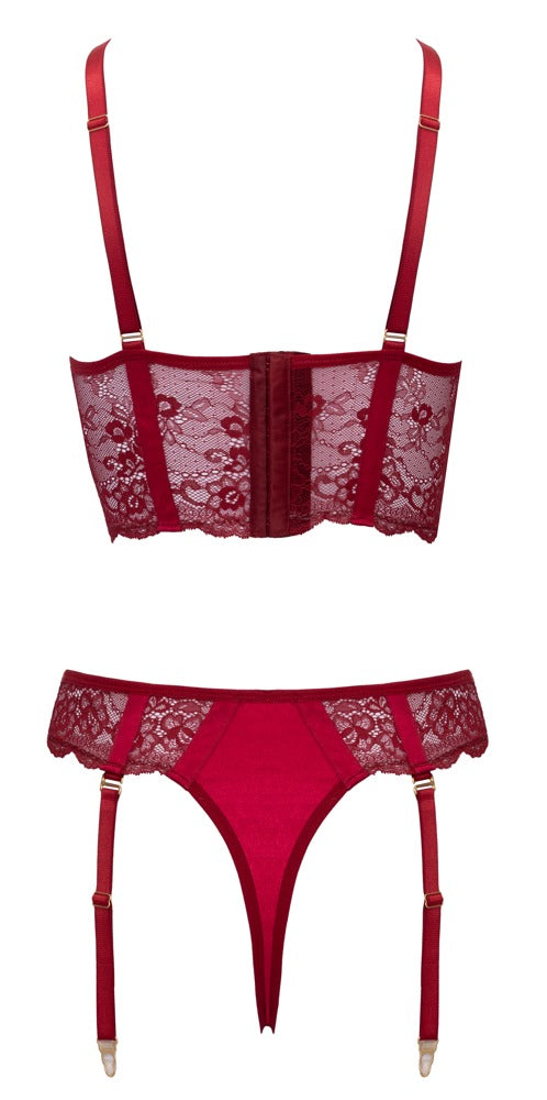 Cottelli LINGERIE Cottelli Set - Rood - Cottelli LINGERIE - SKU: 22157723021