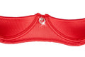 Cottelli LINGERIE Jarretel set met plank beugelbeha en string - Rood