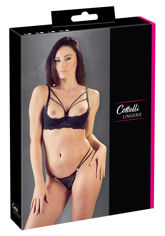 Cottelli LINGERIE Shelf bra - Zwart