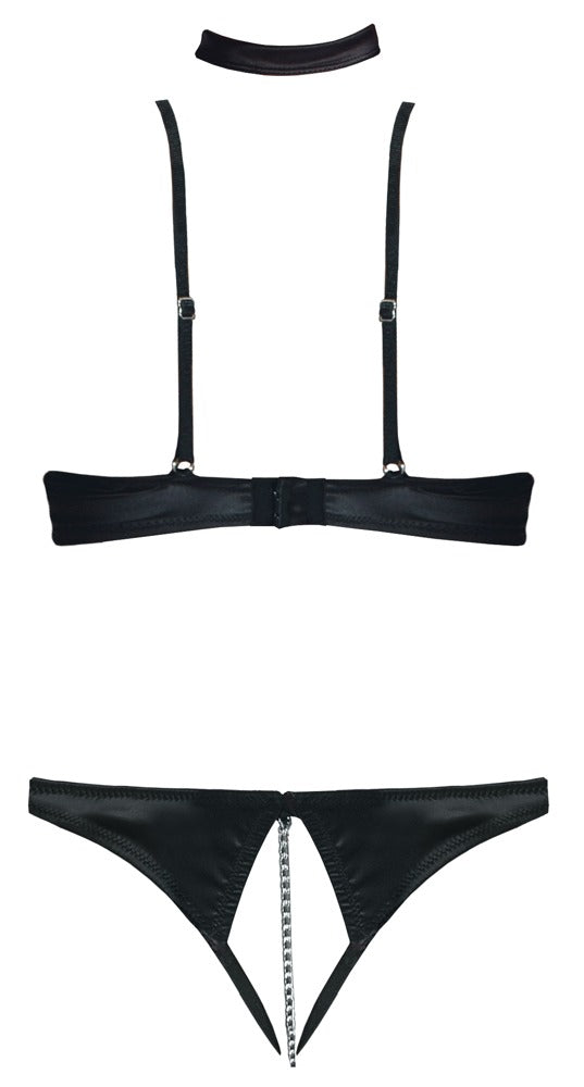 Cottelli LINGERIE Plank Bra set - Zwart - Cottelli LINGERIE - SKU: 22212761231