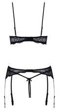 Cottelli LINGERIE glinsterende set - Zwart