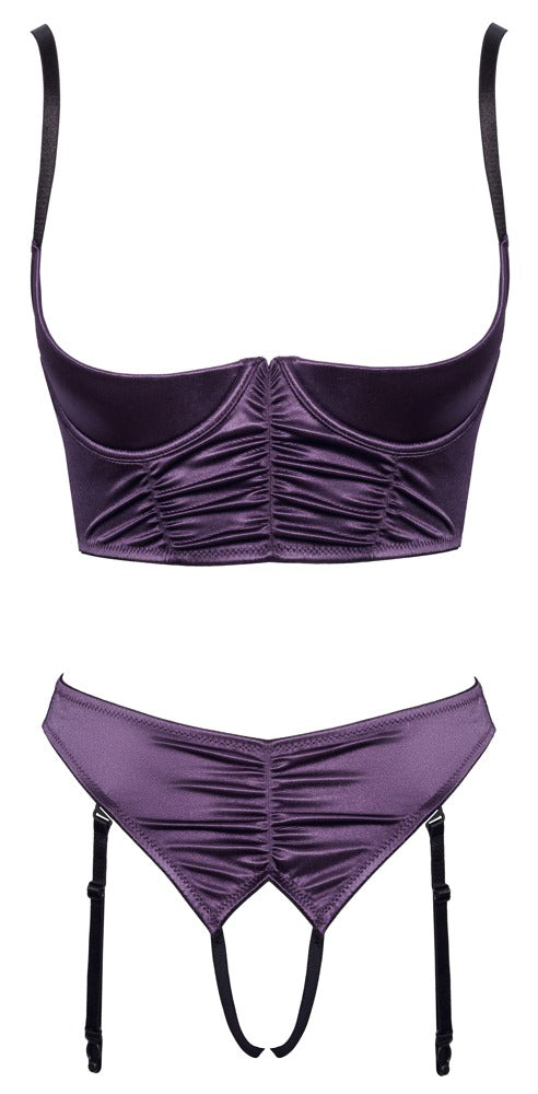 Cottelli Lingerie Set - Paars - Cottelli LINGERIE - SKU: 22213654231