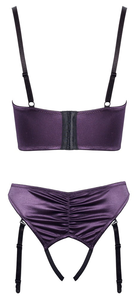 Cottelli Lingerie Set - Paars - Cottelli LINGERIE - SKU: 22213654231