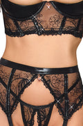 Cottelli Lingerie Jarretel set - Zwart