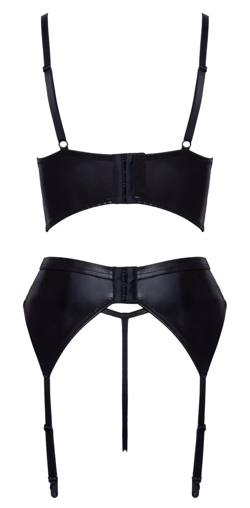 Cottelli Lingerie Jarretel set - Zwart - Cottelli LINGERIE - SKU: 22216671231