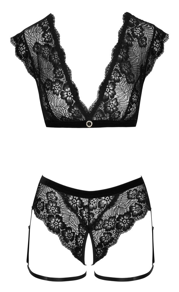 Cottelli Lingerie Set - Zwart
