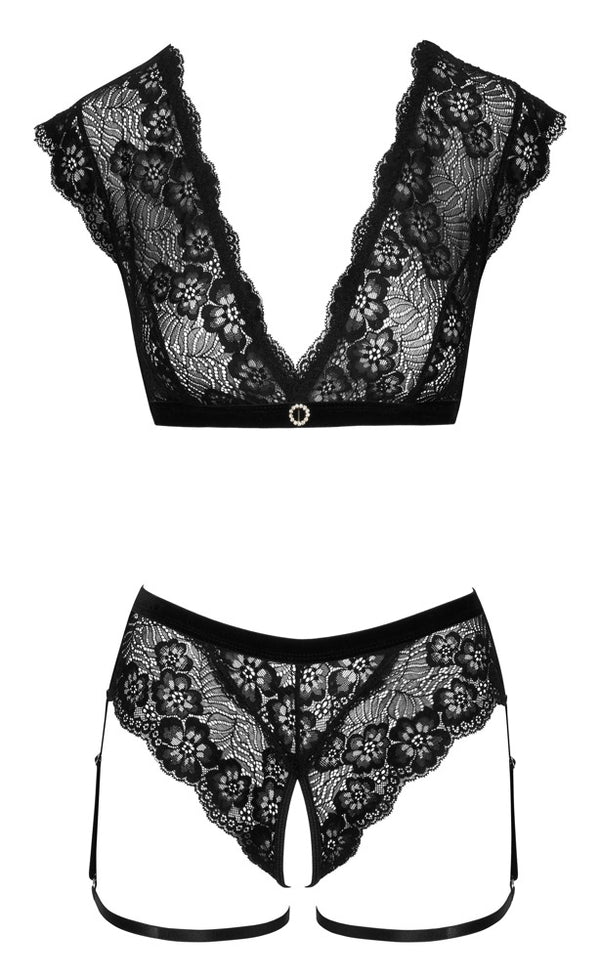 Cottelli Lingerie Set - Zwart - Cottelli LINGERIE - SKU: 22512801021