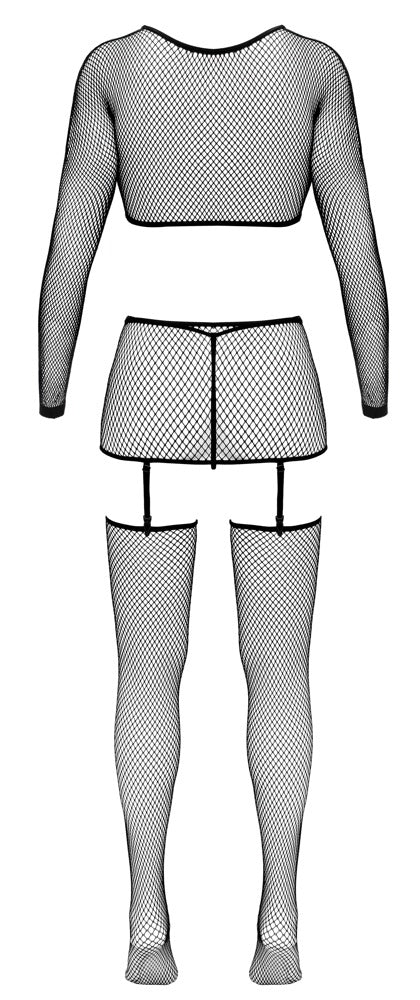 Fantasy by Cottelli 4-delige net set - Zwart - Fantasy by Cottelli - SKU: 22515231101