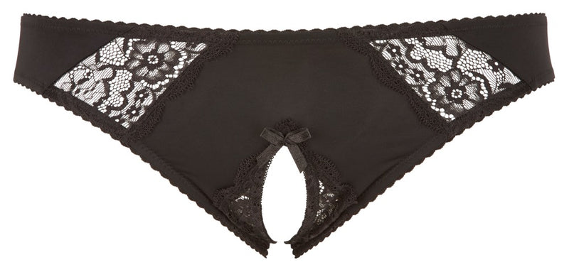 Cottelli CURVES slip met open kruis - Zwart