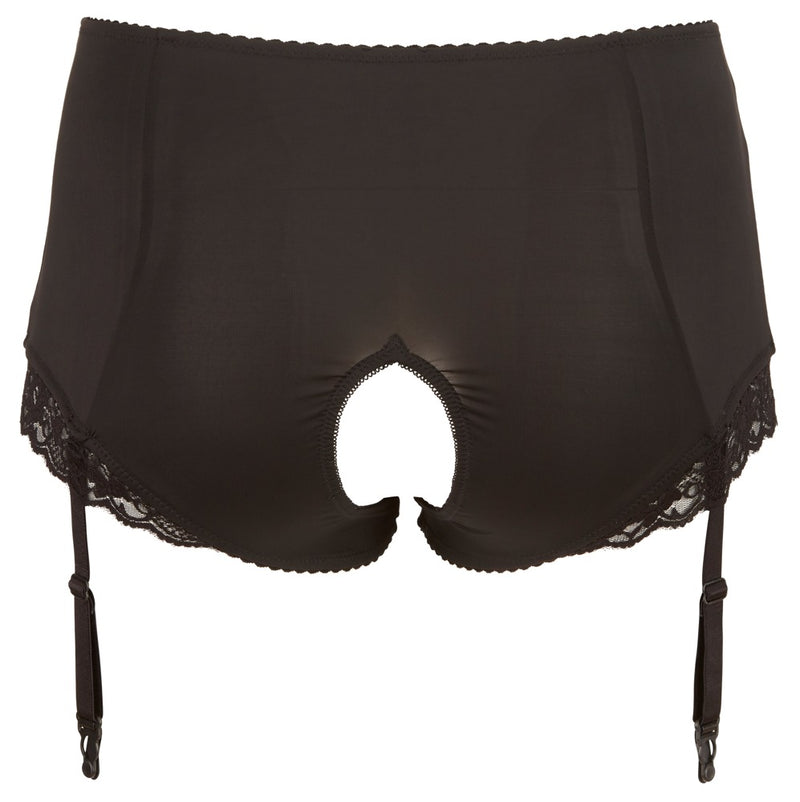Cottelli CURVES kruisloze slip met open kruis - Zwart
