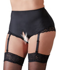 Cottelli CURVES kruisloze slip met open kruis - Zwart