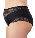 Cottelli CURVES Slip met parelrij en open kruis - Zwart