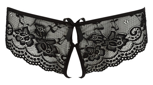 Cottelli LINGERIE slip met bloemmotief - Zwart - Cottelli LINGERIE - SKU: 23108131021