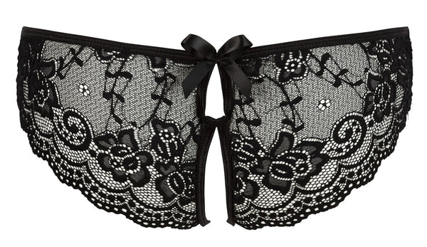 Cottelli LINGERIE slip met bloemmotief - Zwart - Cottelli LINGERIE - SKU: 23108131021