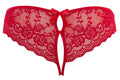 Cottelli LINGERIE Slip met bloemenkant en strikjes - Rood