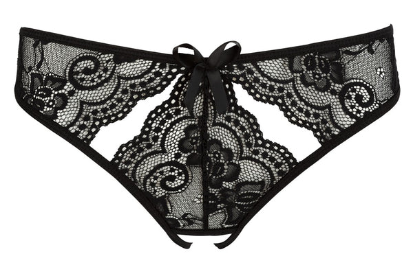 NO:XQSE kruisloze slip met uitsparingen - Zwart - NO:XQSE - SKU: 23108211021