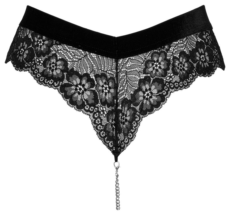 Cottelli LINGERIE Slip met ketting - Zwart