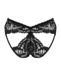 Obsessive slip Alessya van bloemenkant - Zwart